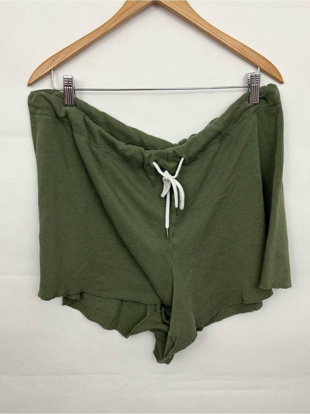 aerie Olive Green Pull-On Lounge Shorts with Drawstring Waist XL